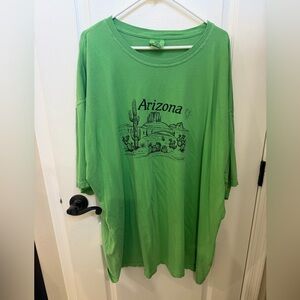 Arizona Print Tshirt Green 4XL New